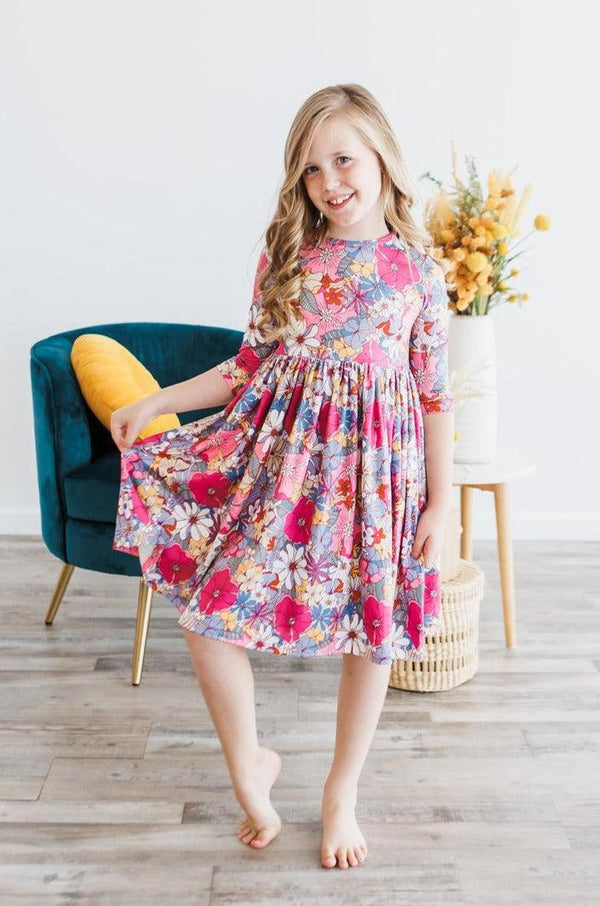 mauve-whats-up-buttercup-twirl-dress Mila & Rose - Sophia's StyleTwirl Dress 3/4-1